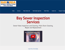 Tablet Screenshot of baysewer.com